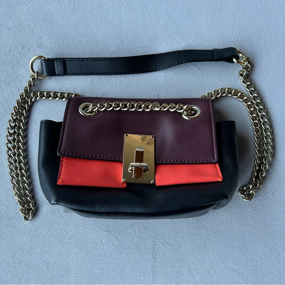 Sondra Roberts Squared ~ Mini Crossbody Bag ~ Chain Strap with Handle